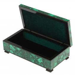 Шкатулка &amp;quot;Купюрница&amp;quot; из малахита 19х10х5,5 см
