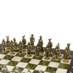 Шахматы подарочные из мрамора &amp;quot;Отечественная война 1812 г.&amp;quot; доска 36х36 см