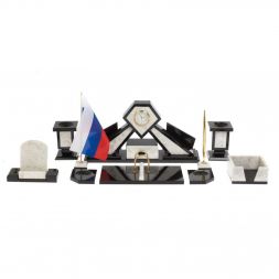 Настольный набор &amp;quot;Алмаз&amp;quot; из мрамора