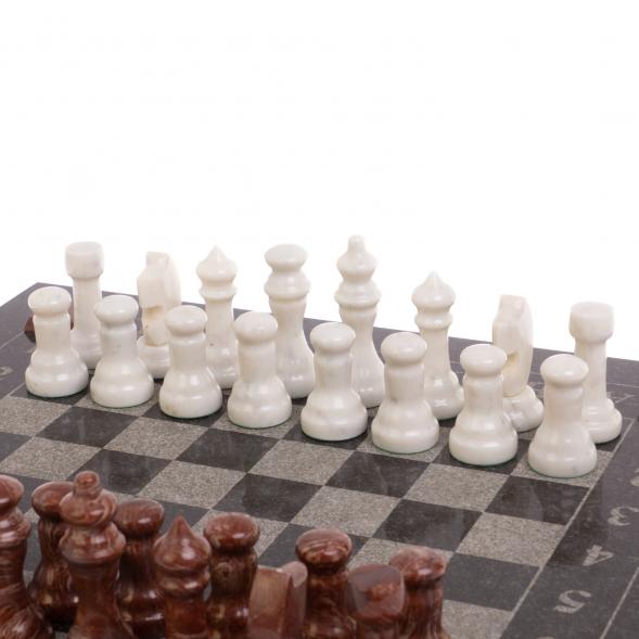 Набор игр 3 в 1: шахматы, шашки, нарды 41х41 см 126139