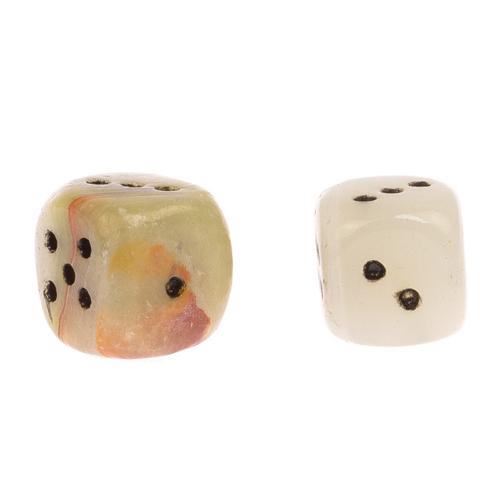 Кубики игральные из оникса 1,9 см 2 шт 125241
