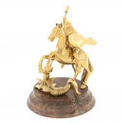 Статуэтка &amp;quot;Георгий Победоносец&amp;quot; на камне креноид
