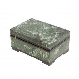 Шкатулка из камня серафинит 9,5х6,5х4,5 см