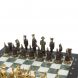 Шахматы &amp;quot;Деревенские&amp;quot; бронзовые, доска из змеевика 40х40 см 127878
