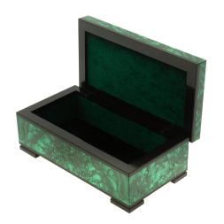 Шкатулка из малахита 15х8х5,5 см