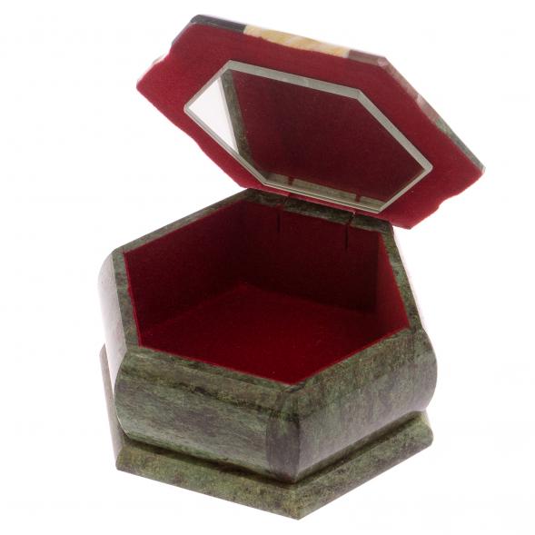 Шкатулка мозаика из камня &amp;quot;Шесть граней&amp;quot; 14,5х12,5х7 125868