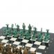 Шахматы &amp;quot;Римские лучники&amp;quot; фигуры бронза / патина 28х28 см из мрамора 128200