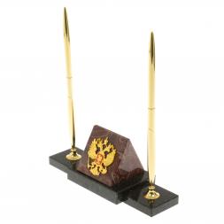 Держатель для ручек &amp;quot;Герб&amp;quot; на стол переговоров из лемезита