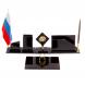 Письменный набор &amp;quot;Оптимал&amp;quot; из черного обсидиана 126256