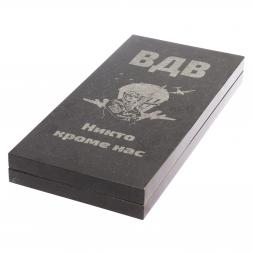 Нарды из камня с гравировкой &amp;quot;ВДВ&amp;quot;