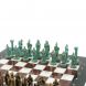 Шахматы &amp;quot;Александр Македонский&amp;quot; фигуры бронза / патина доска 36х36 см лемезит мрамор 128368