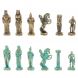 Шахматы &amp;quot;Александр Македонский&amp;quot; фигуры бронза / патина мрамор змеевик 36х36 см 128370